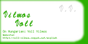 vilmos voll business card